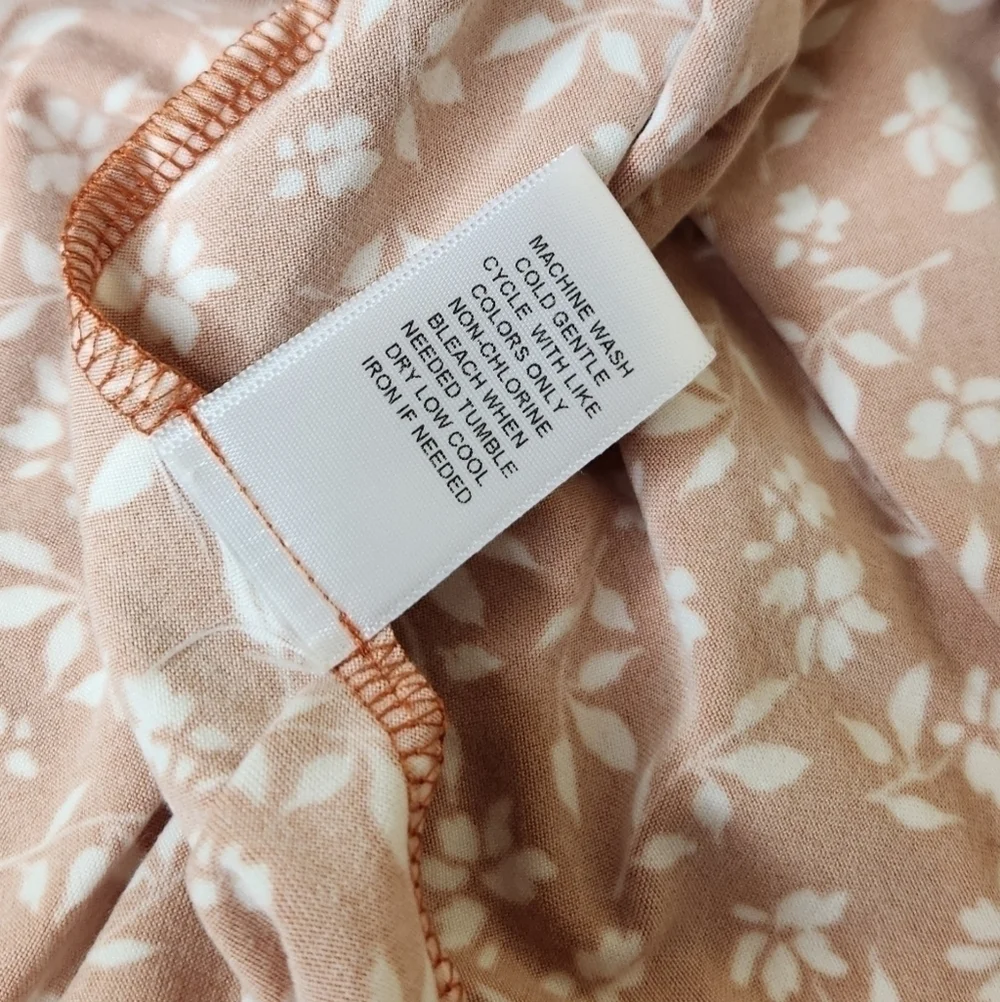 NWOT The General Good Strappy Brushed Knit Dress Rust Orange and White S… - Picture 6 of 14